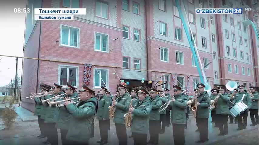 Axborot 24 | Milliy gvardiya harbiy xizmatchi va xodimlari uchun yangi uy-joylar topshirildi  (24.03.2021)