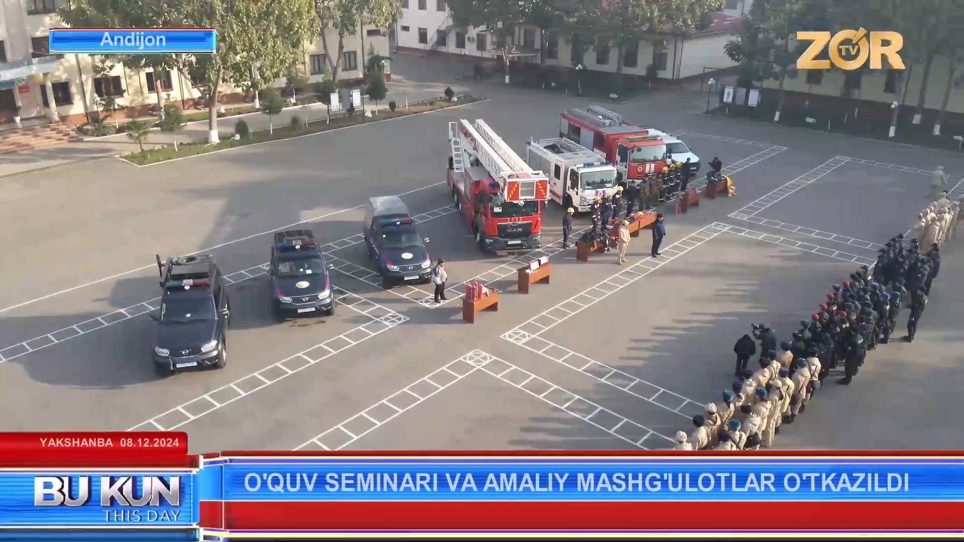 Andijon viloyatida Milliy gvardiya va FVB hamkorligida “Yong‘in xavfsizligi oyligi” doirasida o‘quv seminari va amaliy mashg‘ulotlar o‘tkazildi