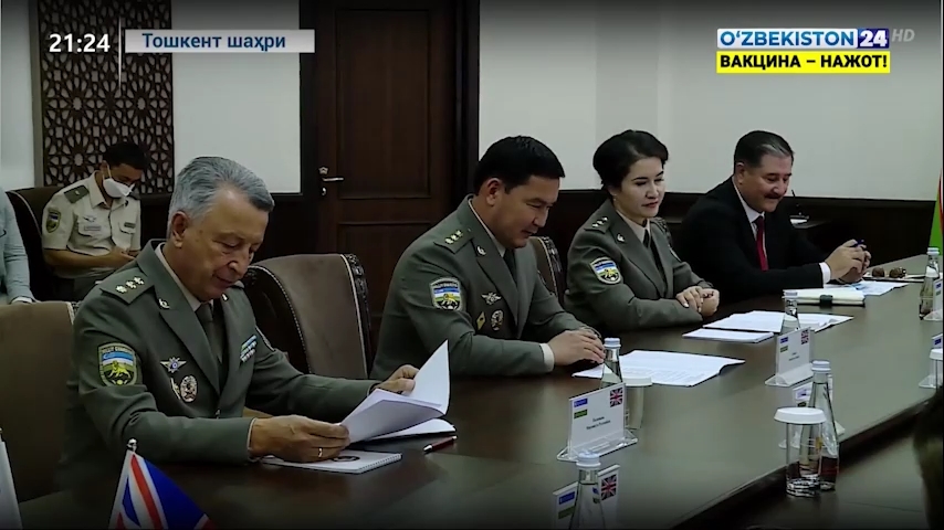 Axborot 24 | Britaniya Qurolli Kuchlar vaziri boshchiligidagi delegatsiya ishtirokida uchrashuvlar (21.09.2021)