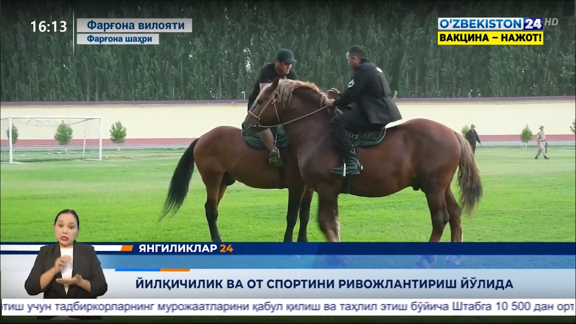 Yangiliklar 24 | Yilqichilik va ot sportini rivojlantirish yo‘lida  (05.08.2021)